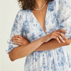 Leo Blue floral maxi dress
